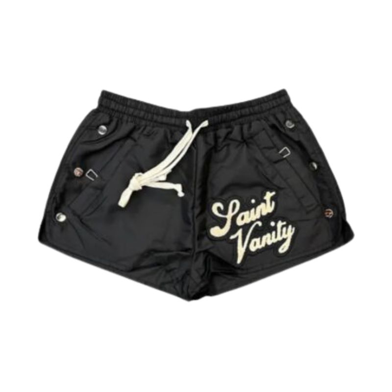 Black Saint Vanity Logo Nylon Shorts Black Saint Vanity Logo Nylon Shorts