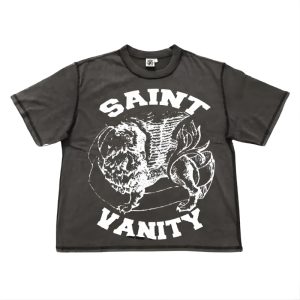 Grey Saint Vanity Griffin Print T-Shirt