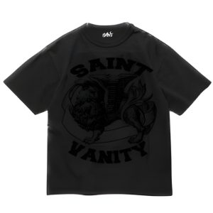 Saint Vanity Black Monochromatic Griffin Tee