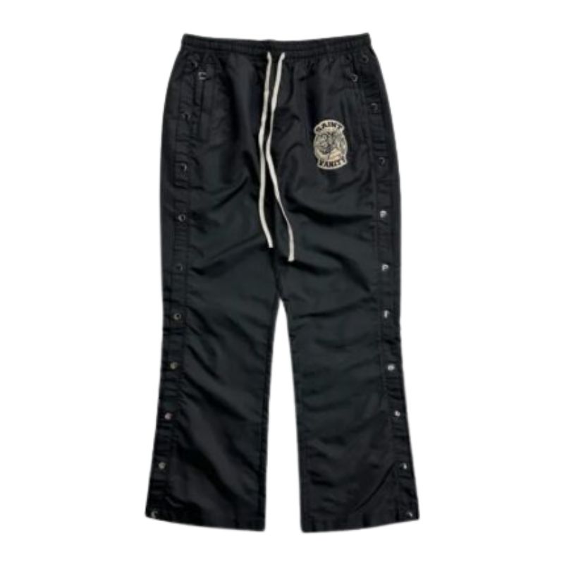Saint Vanity Black Nylon Track Pants Saint Vanity Black Nylon Track Pants