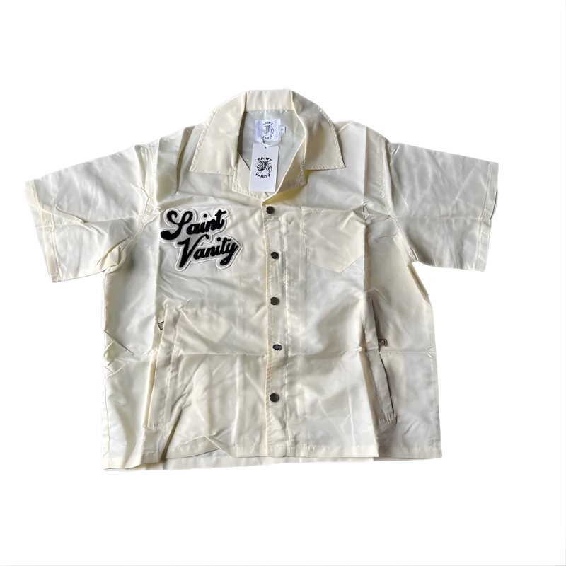 Saint Vanity Cream Button-Up Shirt Saint Vanity Cream Button-Up Shirt