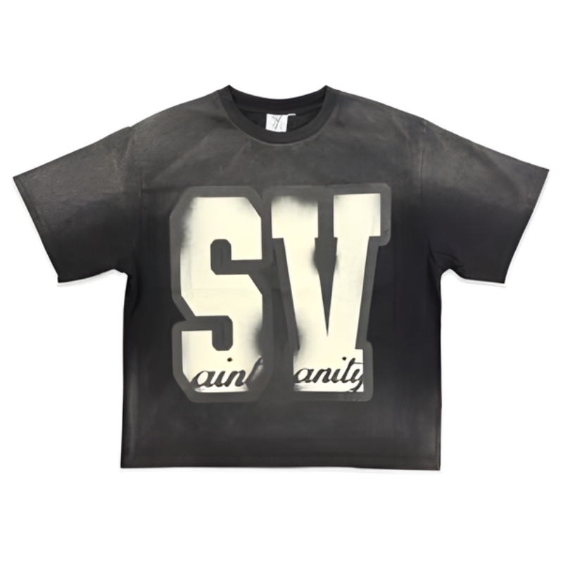Saint Vanity SV Black Graphic Tee Saint Vanity SV Black Graphic Tee
