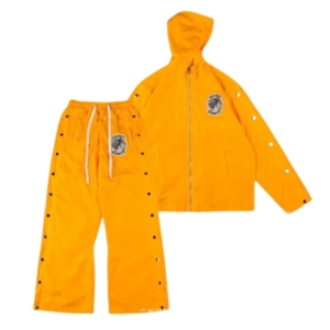 Saint Vanity Full Sleeve Nylon Track Suit Yellow