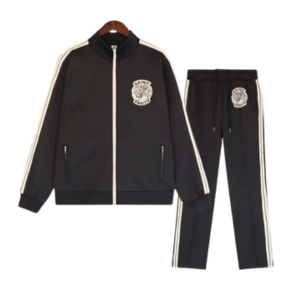 Saint Vanity Full Zip Stripe Track Set Black
