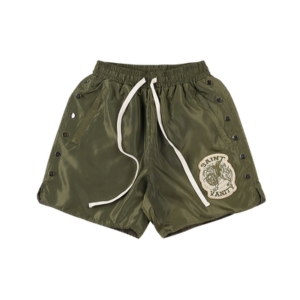 Saint Vanity Green Nylon Shorts
