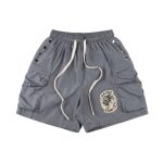 Saint Vanity Grey Nylon Shorts