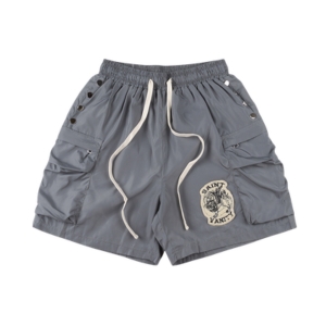 Saint Vanity Grey Nylon Shorts