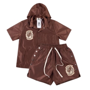 Saint Vanity Lightweight Nylon Hooded Short Set