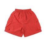 Saint Vanity Red Nylon Shorts