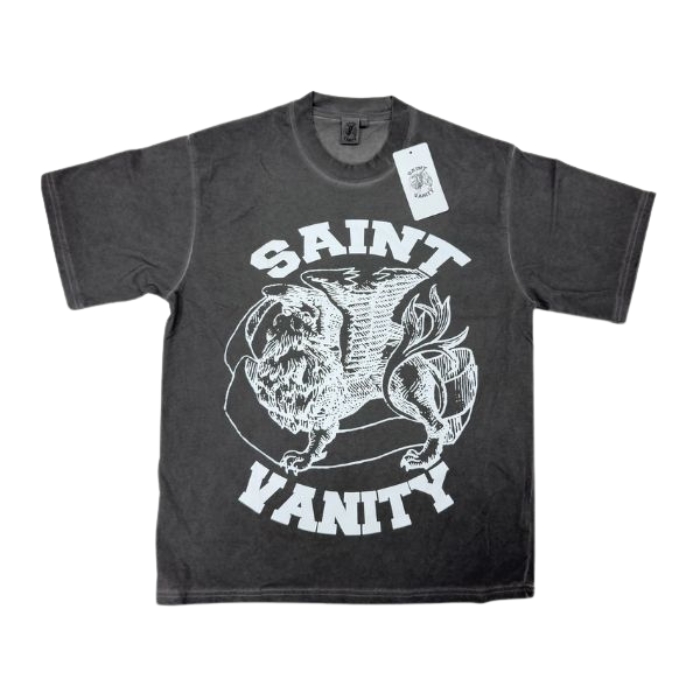 Grey Saint Vanity Griffin Print T-Shirt Grey Saint Vanity Griffin Print T-Shirt