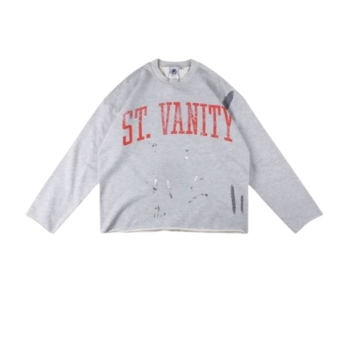 Saint Vanity Badgers Distressed Crewneck Saint Vanity Badgers Distressed Crewneck