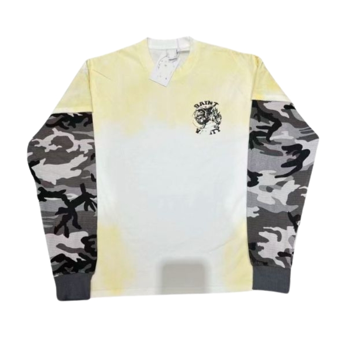 Saint Vanity Grey Camo Griffin Thermal Longsleeve Saint Vanity Grey Camo Griffin Thermal Longsleeve