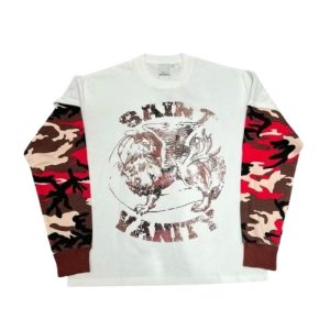 Saint Vanity 'Pink Camo' White Thermal