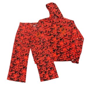 Saint Vanity Red Camo Nylon Cargo Set