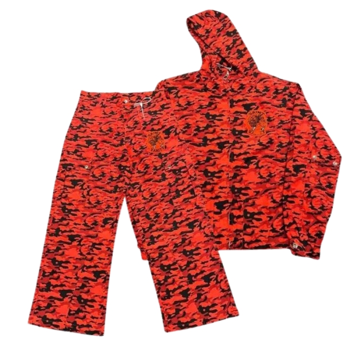 Saint Vanity Red Camo Nylon Cargo Set Saint Vanity Red Camo Nylon Cargo Set