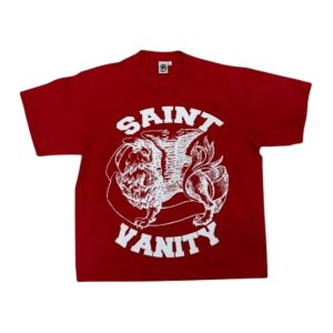 Saint Vanity Red Tee shirt